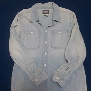 Denim boys long sleeve shirt